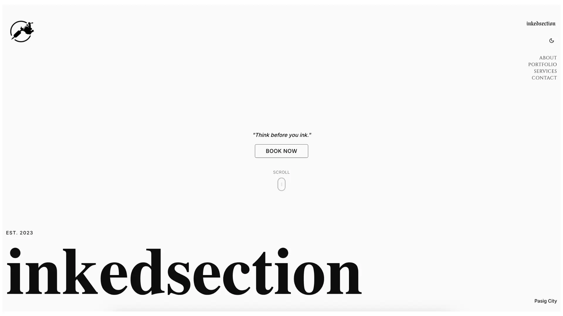 Inked Section website